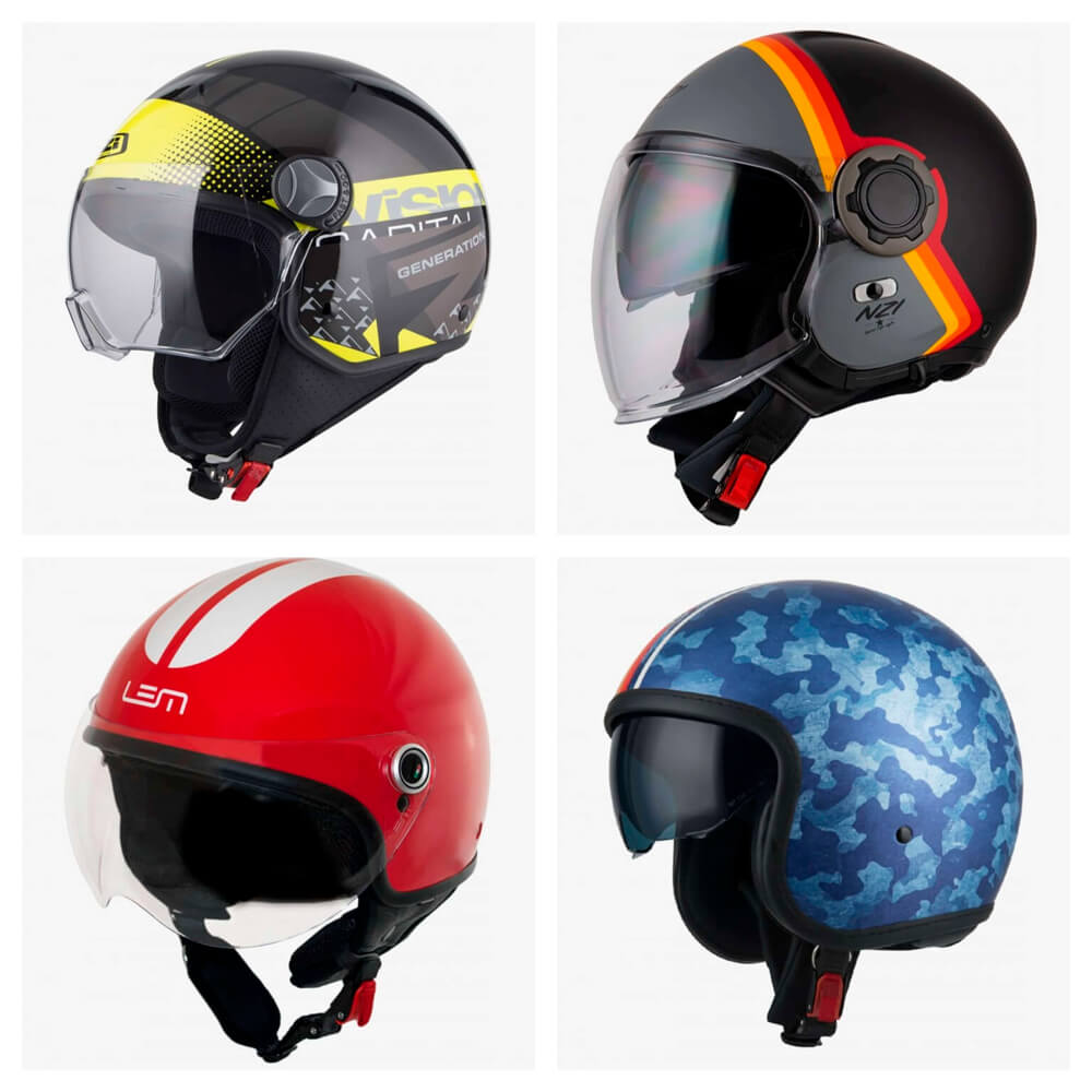 Cascos de moto y cascos scooter Integrales, modulares y jet 